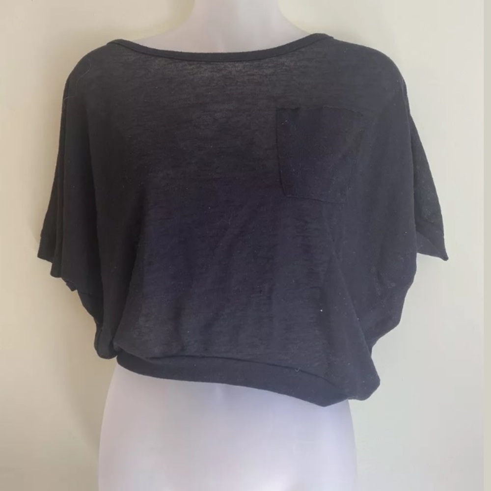 Black Blouse With Front Pocket Sound & Matter S